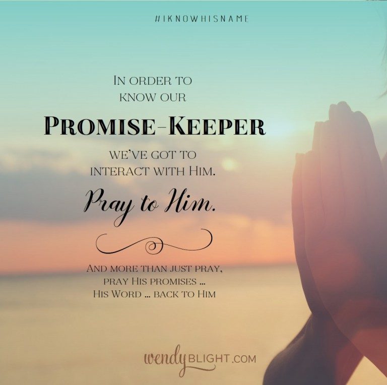 Praying to God Our Promise-Keeper {GIVE AWAY DAY}