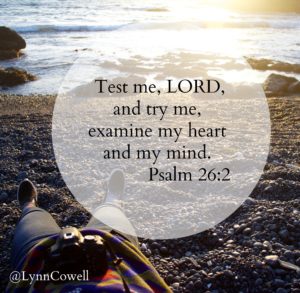 Test me, Lord, and try me, examine my heart and my mind. Psalm 26:2