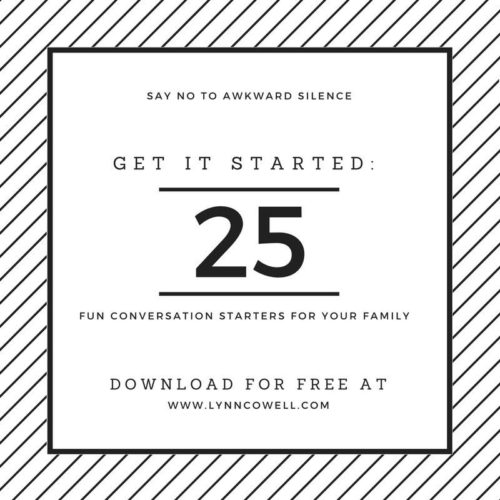 Experiencing awkward family silence? Help is on the way!